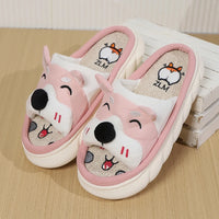 Designer Linen Platform Dog Slippers
