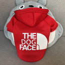 Dog Face Print Hoodie - Winter Jacket for Large Dogs