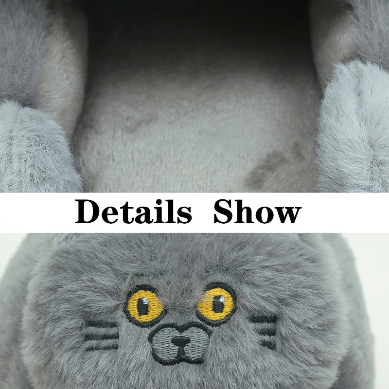 Cuddly Kawaii Cat Winter Slippers