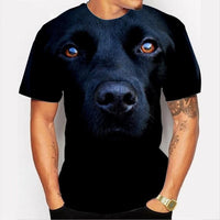 Cute Dog Face 3D Graphics Tee