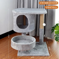 Three-Layer Cat Tree House - Multi-Level Scratching & Activity Center