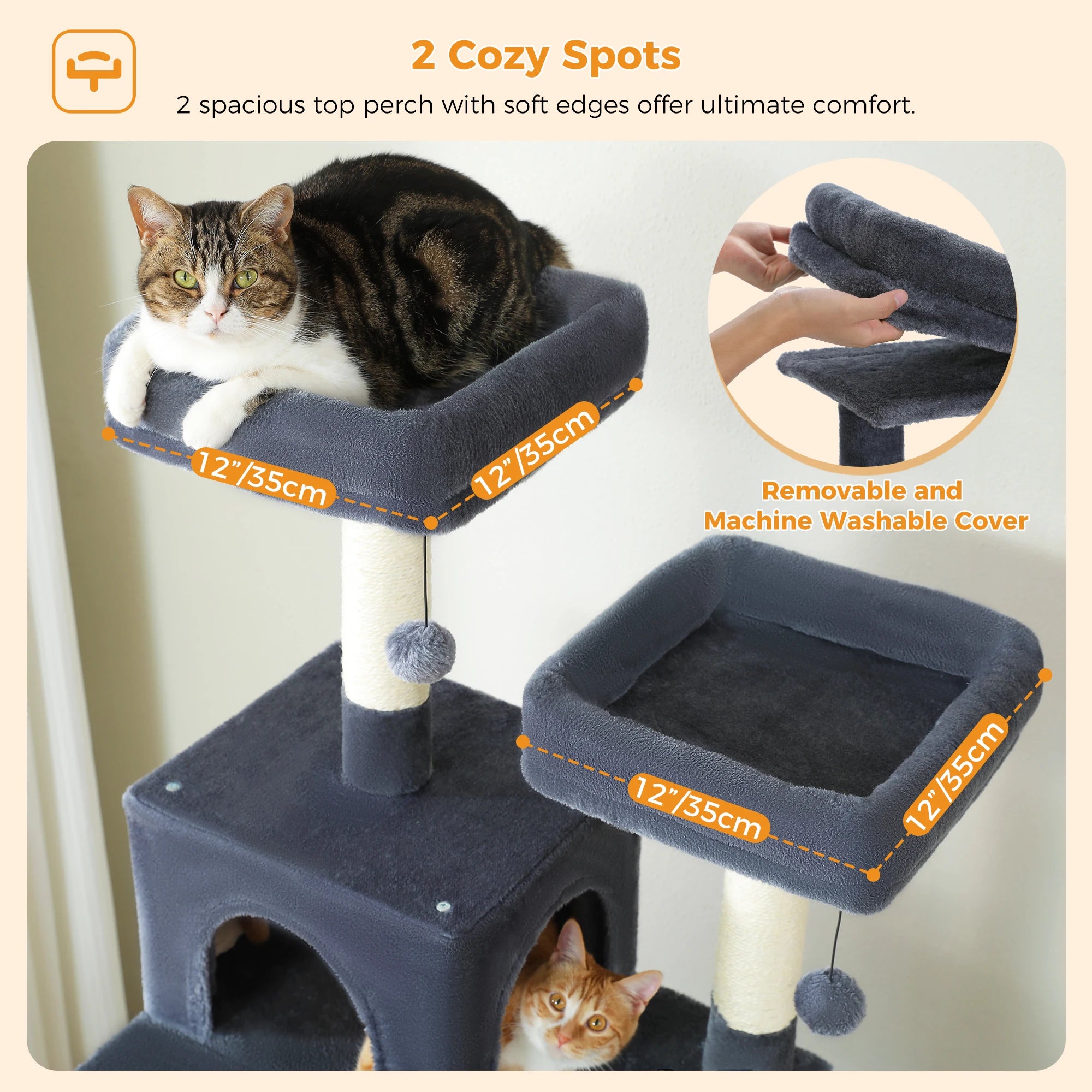 Spacious Multi-Level Cat Tower