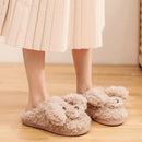 Dog Couple Slippers - Furry Winter
