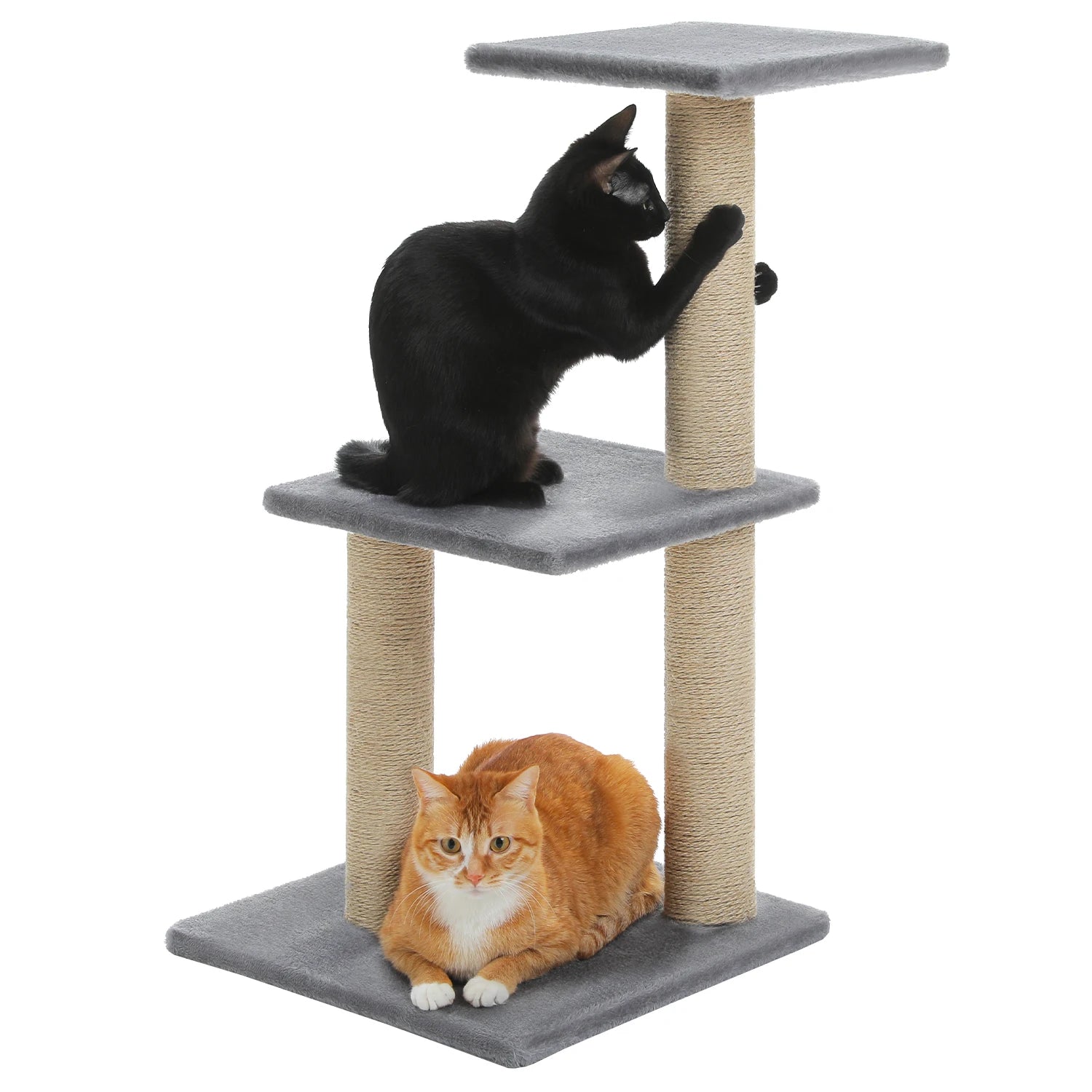 Multi-Level Cat Activity Tree with Scratching Posts & Hammock