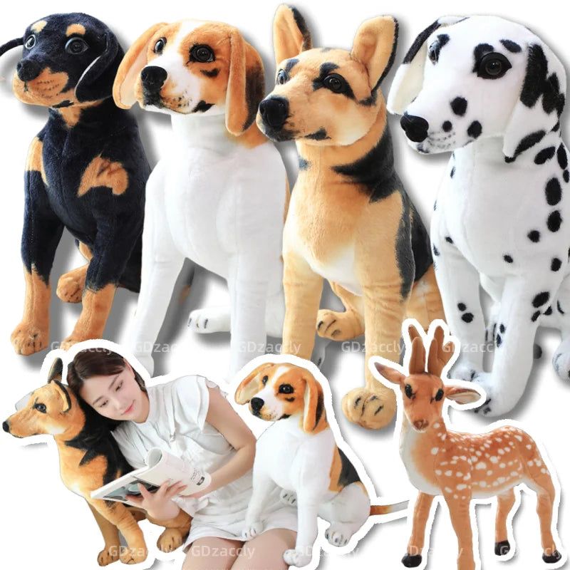 Lifelike Dalmatian Plush Toy