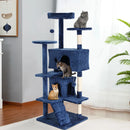 Cat Tree 54/70 Inch Cat Tower Cat Condo with Sisal-Covered Scratching Posts Dangling Ball for Cats to Play and Sleep by Tail chasers