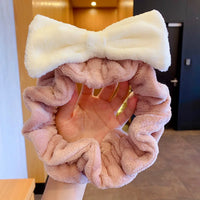 Cat Ears Face Wash Headband - Coral Fleece Spa Hairband