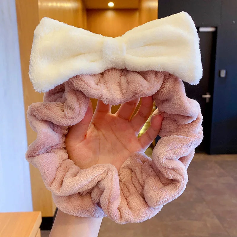 Cat Ears Face Wash Headband - Coral Fleece Spa Hairband