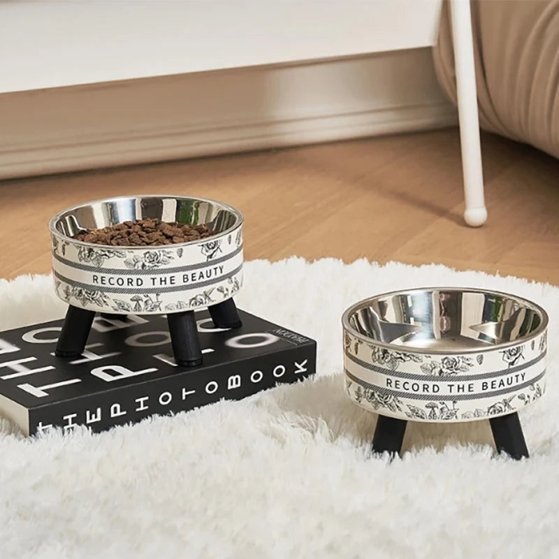 Beautiful Flower-Shaped Cat Bowl