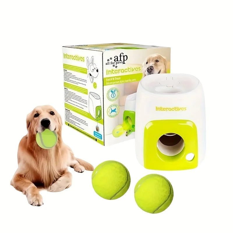 Pet Tennis Thrower Machine - Intelligent Feeding Reward Training System