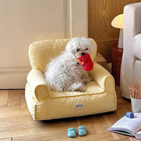 Checkered Pet Sofa Bed