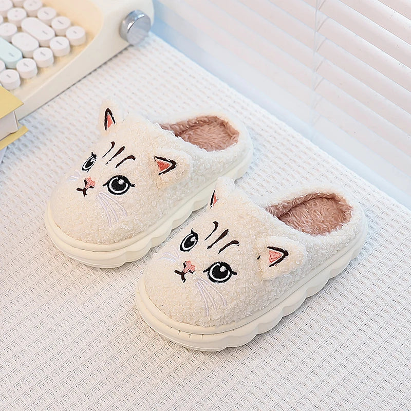 Cozy Winter Cat Slippers