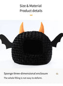 Halloween Bat Pet Cave Bed - Cozy Fall & Winter Warmth