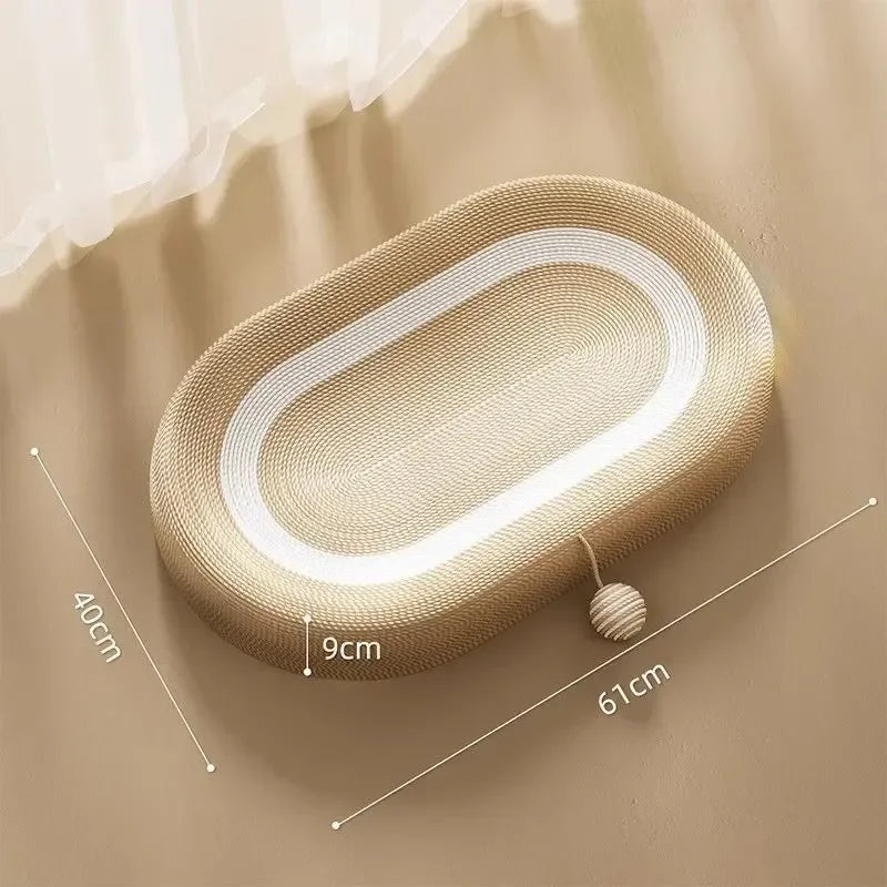 Cat Recliner Lounge - Portable Sisal Scratching Sofa