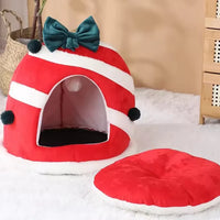 Christmas Cat Dog Bed