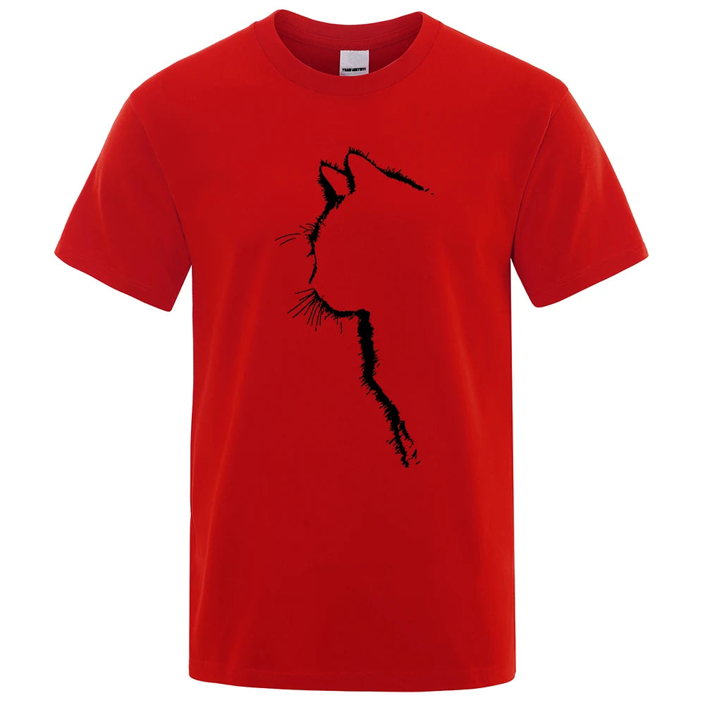 Cool Cat Print Men's T-Shirt