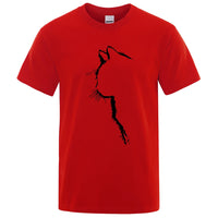 Cool Cat Print Men's T-Shirt
