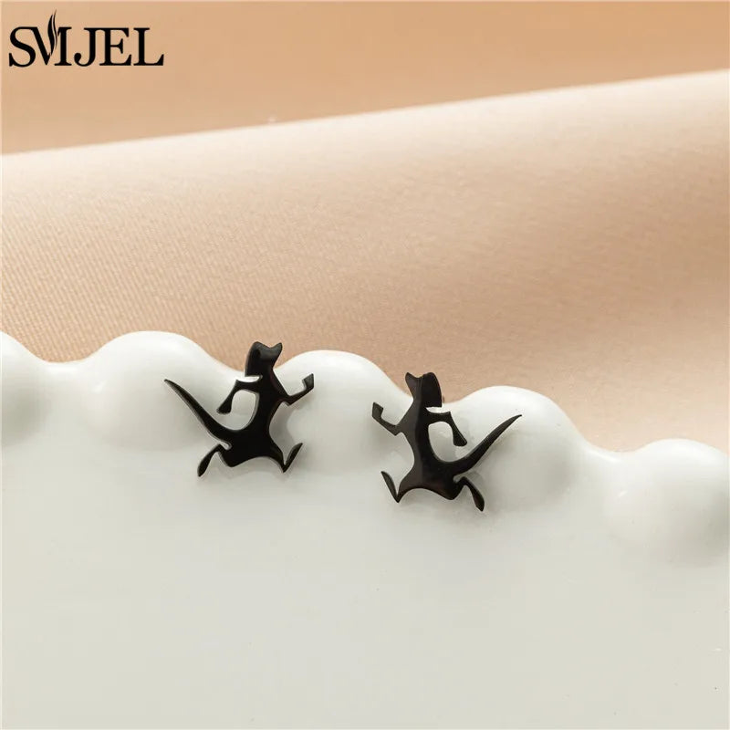 Dog Breed Cartoon Stud Earrings - Dachshund, Corgi & Chihuahua Designs