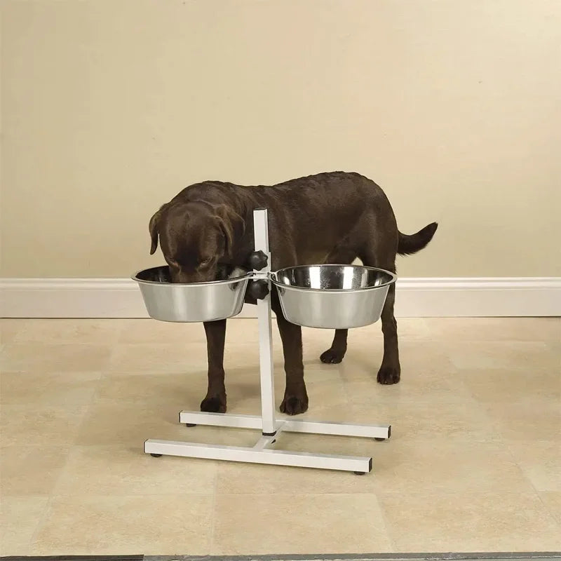 Adjustable Heavy-Duty Bowl Stand by Tail chasers