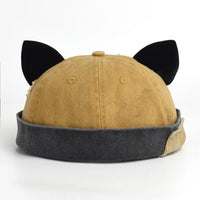 Vintage Cat Ears Brimless Beanie