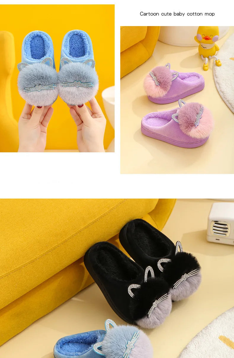 Princess Cat Diamond Slippers