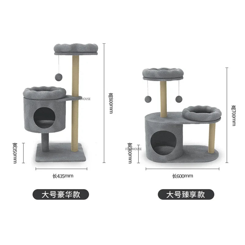 Three-Layer Cat Tree House - Multi-Level Scratching & Activity Center