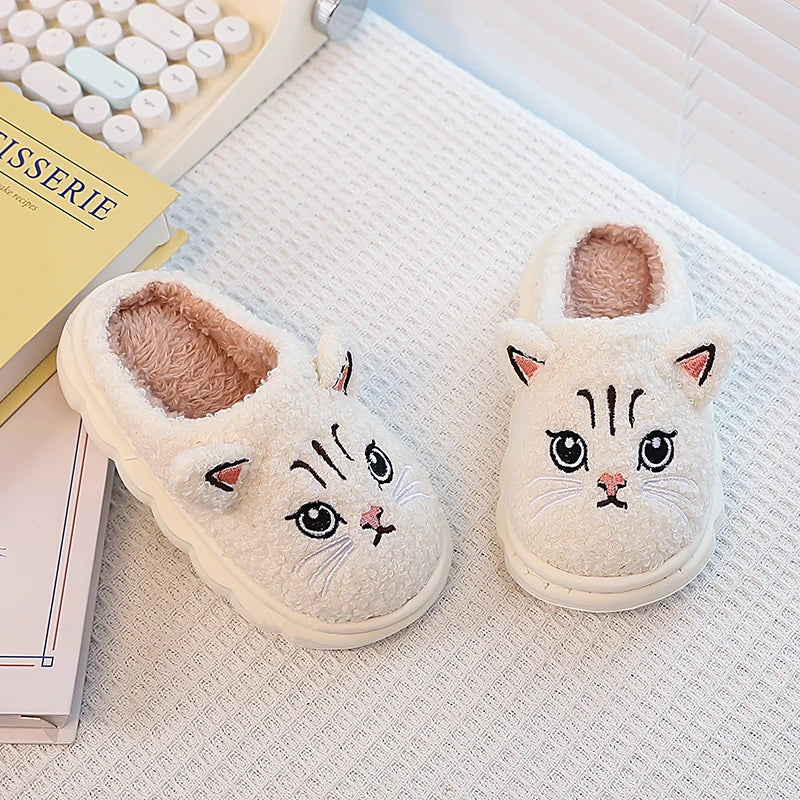 Cozy Winter Cat Slippers