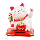🌞 Lucky Beckoning Cat Solar Ornament - Continuous Fortune Waving Decoration