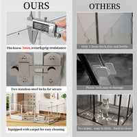 Premium Acrylic Dog Playpen - Extra Large 10-Panel Pet Enclosure