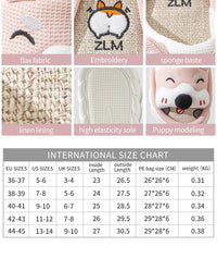 Designer Linen Platform Dog Slippers