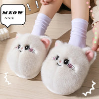 Cuddly Kawaii Cat Winter Slippers