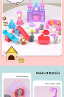 Pet Family Pretend Play Set - Mini House & Dolls