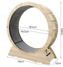 Silent Cat Exercise Wheel - 360° Whisker-Friendly Space-Saving Design