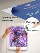 Cute Cats & Dogs Wall Art Poster - Waterproof