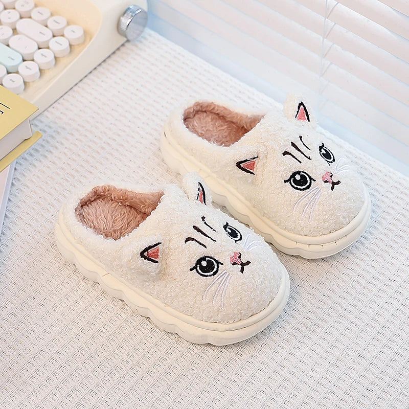 Cozy Winter Cat Slippers