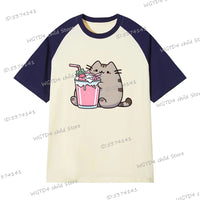 Adorable Cat Cartoon Tee