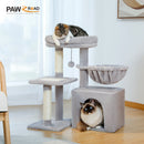 Multi-Level Cat Activity Tree with Scratching Posts & Hammock