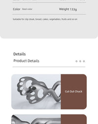 Cat's Paw Multi-Functional Food Clip Tong - Stainless Steel Kitchen Tool