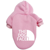 Dog Face Print Hoodie - Winter Jacket for Large Dogs