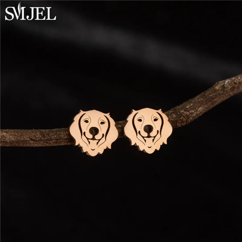 Dog Breed Cartoon Stud Earrings - Dachshund, Corgi & Chihuahua Designs