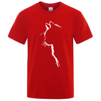 Cool Cat Print Men's T-Shirt
