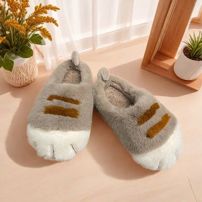 Cuddly Kawaii Cat Winter Slippers