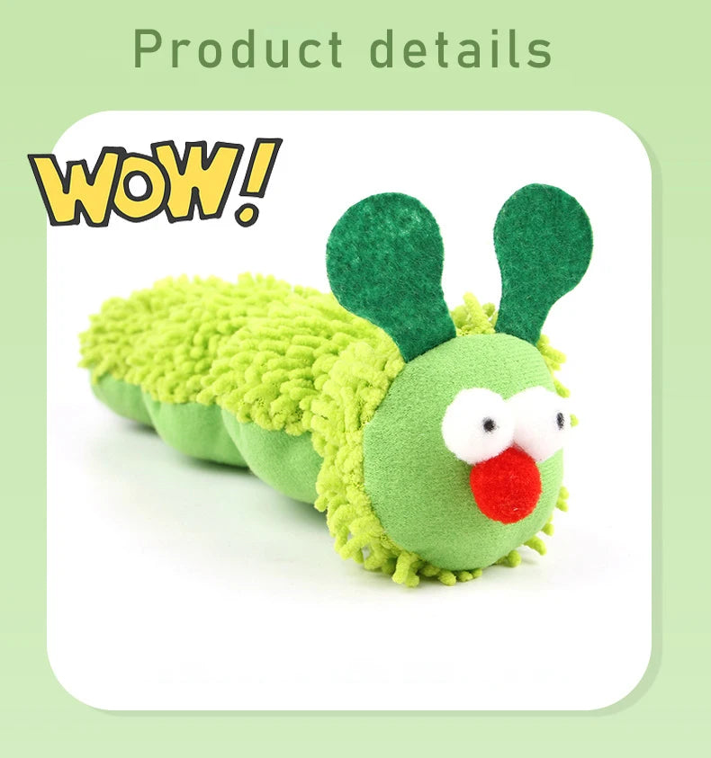 Catnip Caterpillar Chew Toy