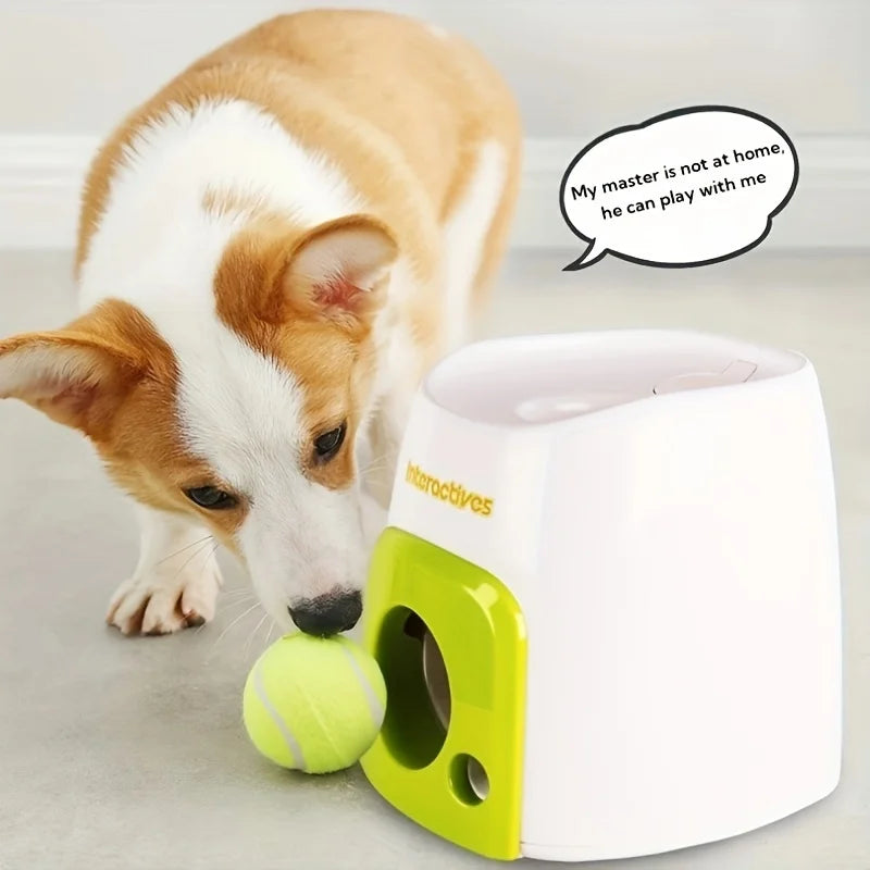 Pet Tennis Thrower Machine - Intelligent Feeding Reward Training System
