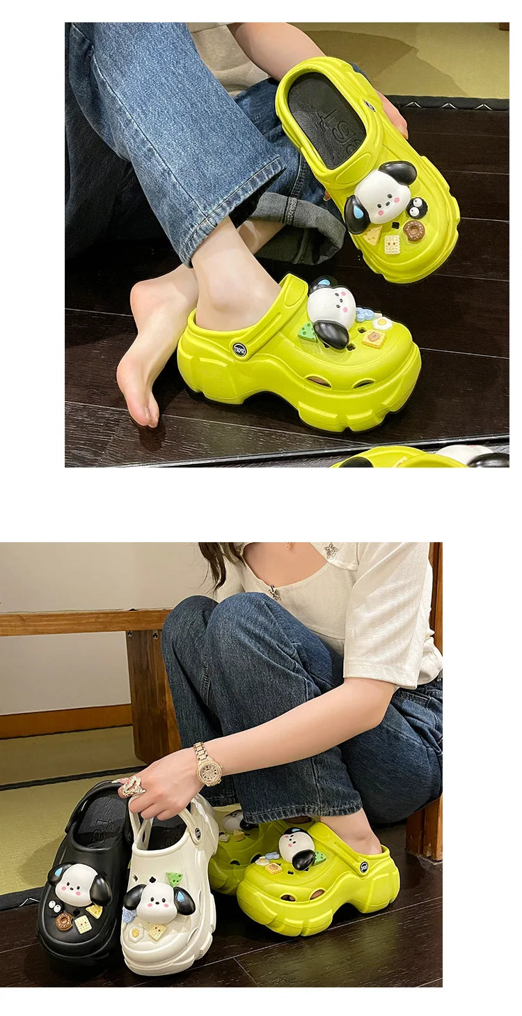 🌸 Cinnamoroll Platform Sandals - Kawaii Thick Sole Summer Paradise for Women