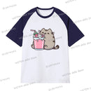 Adorable Cat Cartoon Tee