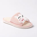 Cat Platform Linen Slippers