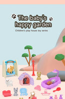 Pet Family Pretend Play Set - Mini House & Dolls