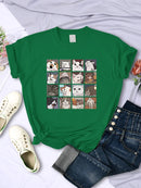 Animal Dog Cat Harajuku T-Shirt - Trendy Summer Sport Style Women's Top