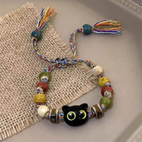 Cartoon Cat Charm Bracelet - Y2K Style